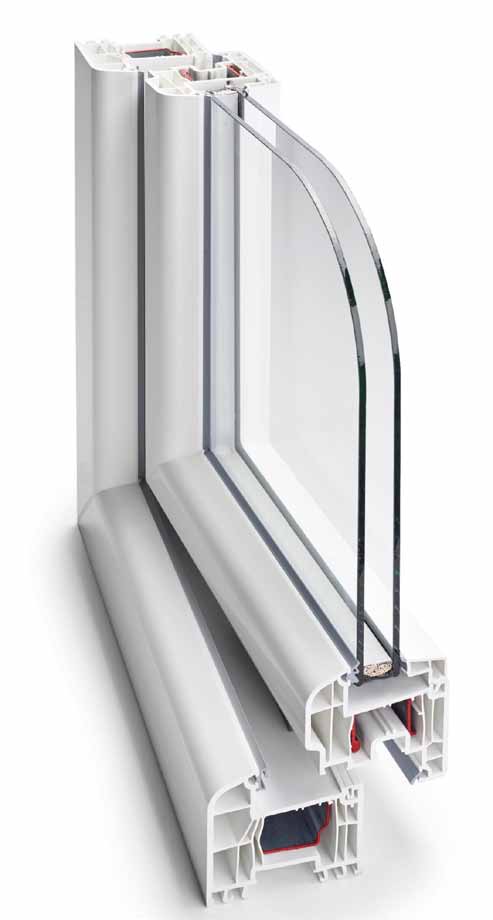 Imagen orientativa del sistema REHAU Brillant-Design 80; confirmar la sección ofertada