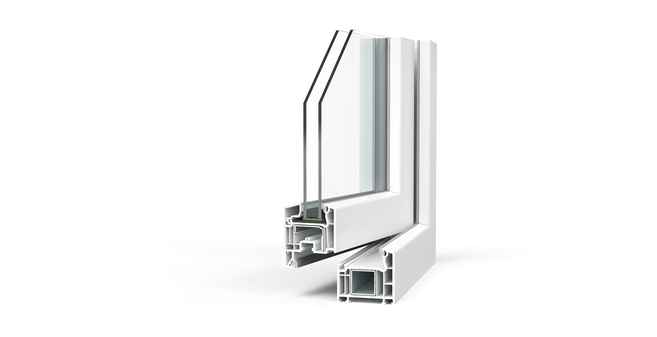 Imagen orientativa del sistema VEKA SOFTLINE 70; confirmar la sección ofertada