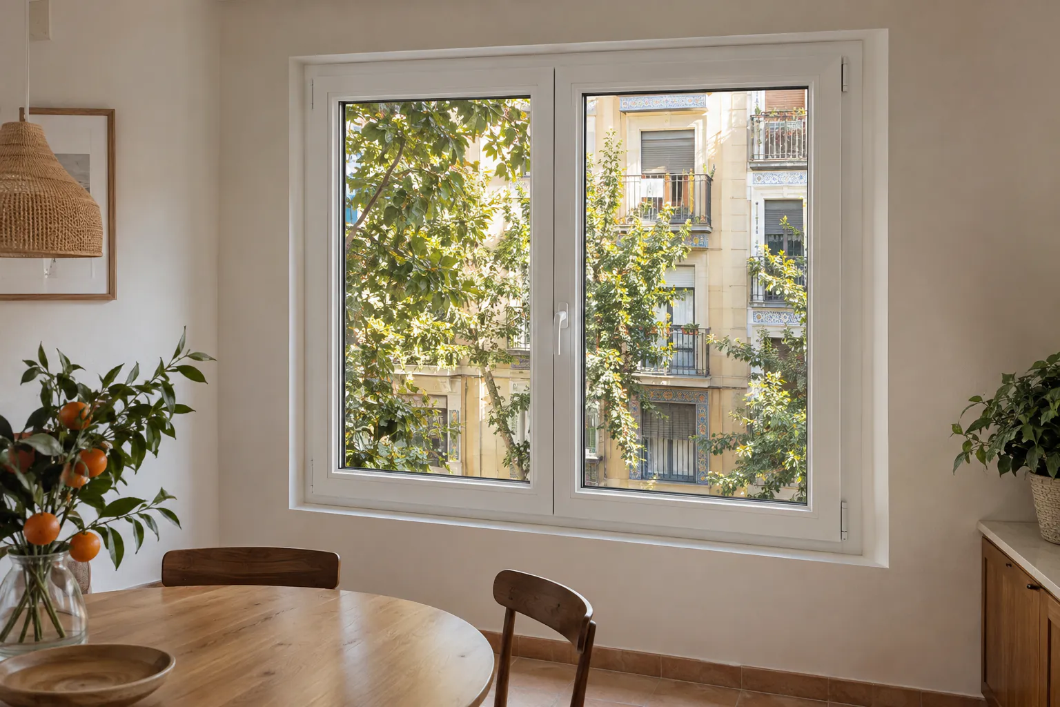 Doble acristalamiento con control solar para una vivienda de Valencia